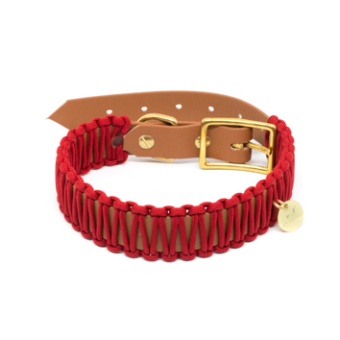 Stilhütte Halsband Paracord Röd